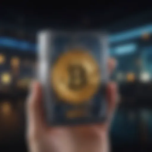 A digital representation of a secure Bitcoin wallet interface