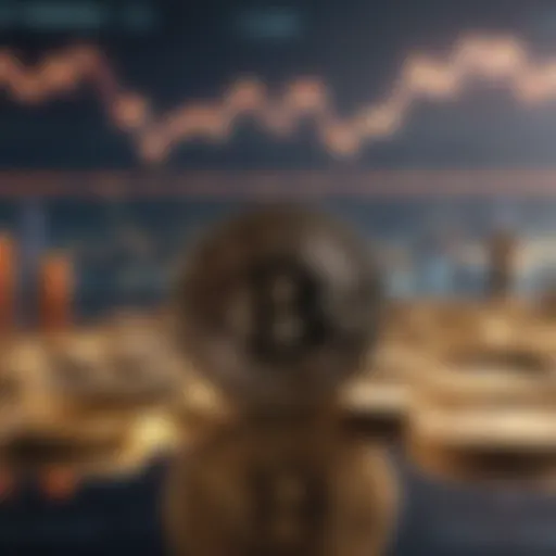 An abstract representation of cryptocurrency trading trends