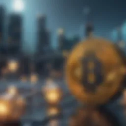 Blockchain network illustrating energy consumption